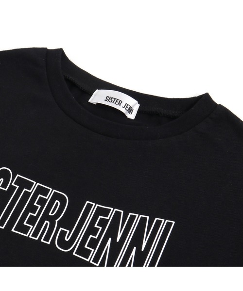 SISTER JENNI（SISTER JENNI）の「スリーブメッシュロング丈Tシャツ（Tシャツ/カットソー・キッズ・オフホワイト/ブラック・150cm/140cm/160cm/130cm）」の11枚目の写真