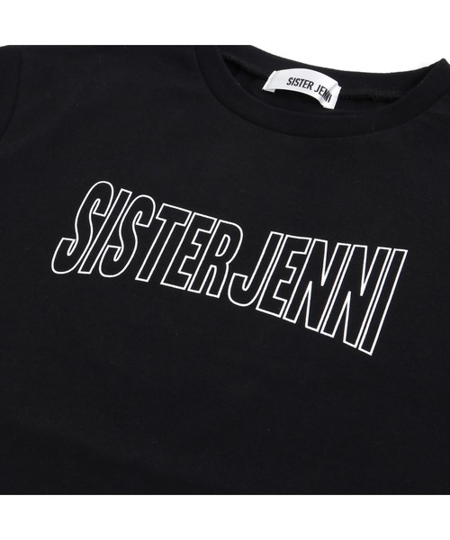 SISTER JENNI（SISTER JENNI）の「スリーブメッシュロング丈Tシャツ（Tシャツ/カットソー・キッズ・オフホワイト/ブラック・150cm/140cm/160cm/130cm）」の12枚目の写真