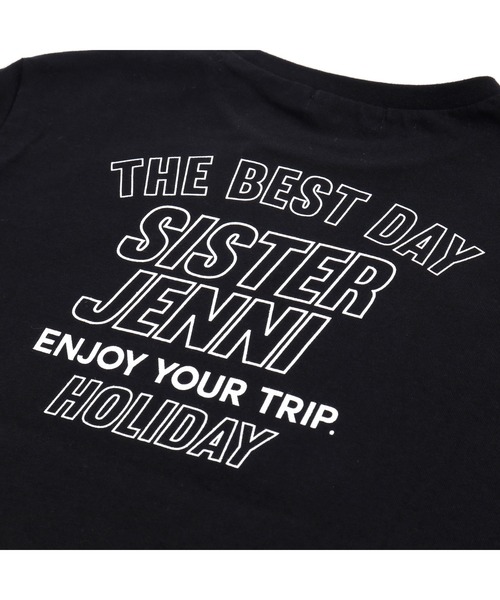 SISTER JENNI（SISTER JENNI）の「スリーブメッシュロング丈Tシャツ（Tシャツ/カットソー・キッズ・オフホワイト/ブラック・150cm/140cm/160cm/130cm）」の15枚目の写真