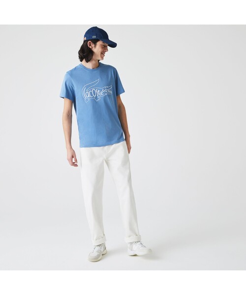 LACOSTE(ラコステ)の「ヘリテージビッグロゴ刺しゅうTシャツ LACOSTE(ラコステ)の「ヘリテージビッグロゴ刺しゅうTシャツ
