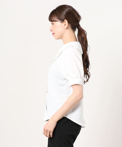 WEGO（ウィゴー）の「WEGO/刺繍ビック襟ブラウス（シャツ/ブラウス・レディース・ホワイト・FREE）」の2枚目の写真
