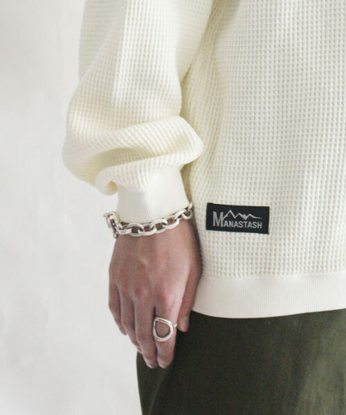 MANASTASH（マナスタッシュ）の「MANASTASH/マナスタッシュ　HEAVY SNUG THERMAL L/S TEE ヘビースナッグサーマルロングスリーブティー　7113103（Tシャツ/カットソー・メンズ・ベージュ/ナチュラル/ブラック/ブラウン・MEDIUM/LARGE/X-LARGE）」の7枚目の写真