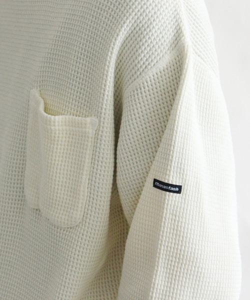 MANASTASH（マナスタッシュ）の「MANASTASH/マナスタッシュ　HEAVY SNUG THERMAL L/S TEE ヘビースナッグサーマルロングスリーブティー　7113103（Tシャツ/カットソー・メンズ・ベージュ/ナチュラル/ブラック/ブラウン・MEDIUM/LARGE/X-LARGE）」の9枚目の写真