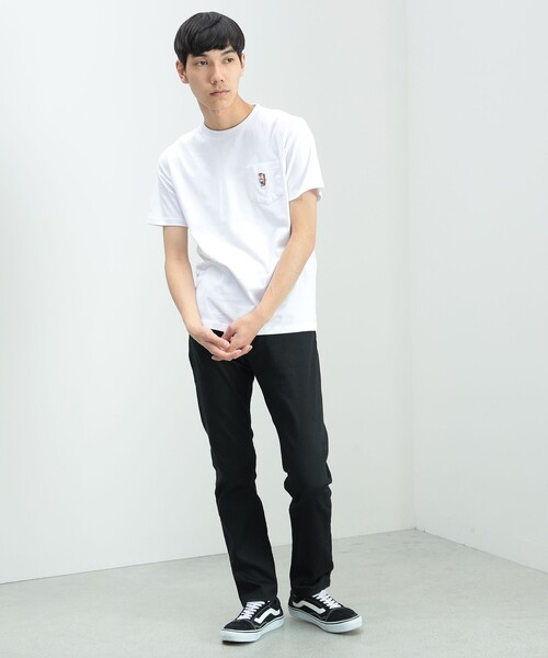 BEAMS HEART（ビームスハート）の「【ユニセックス】ベアー ポケット Tシャツ（Tシャツ/カットソー・メンズ・ベージュ/ネイビー/ホワイト/オリーブ・MEDIUM/X-LARGE/SMALL/LARGE）」の16枚目の写真