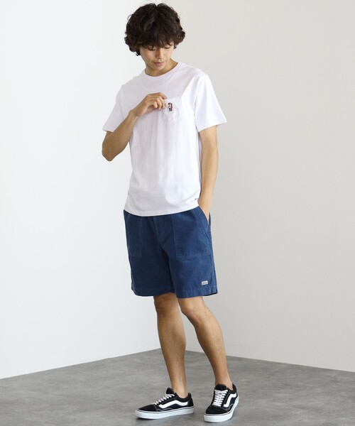 BEAMS HEART（ビームスハート）の「【ユニセックス】ベアー ポケット Tシャツ（Tシャツ/カットソー・メンズ・ベージュ/ネイビー/ホワイト/オリーブ・MEDIUM/X-LARGE/SMALL/LARGE）」の21枚目の写真