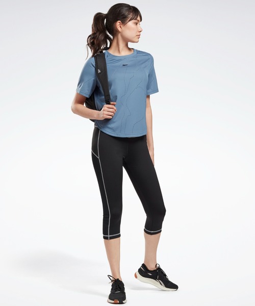 Reebok(リーボック)の「ユナイテッド バイ フィットネス パーフォレーテッド Tシャツ / United By Fitness Perforated Tee(Tシャツ/カットソー・レディース・ブラック/ブルー・LARGE/X-LARGE/XX-LARGE/MEDIUM/SMALL/X-SMALL)」の7枚目の写真