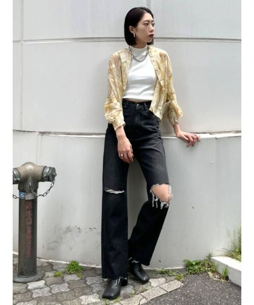 EMODA（エモダ）の「スリムフィットショートブーツ（ブーツ・レディース・キャメル/ブラック・LARGE/SMALL/MEDIUM）」の14枚目の写真