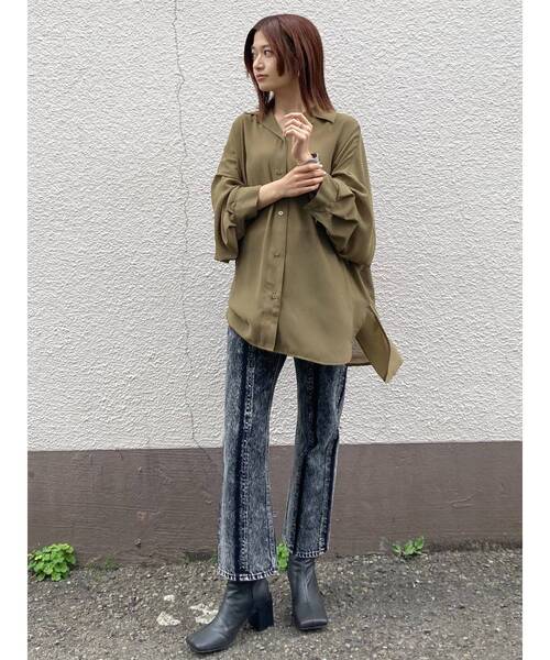 EMODA（エモダ）の「スリムフィットショートブーツ（ブーツ・レディース・キャメル/ブラック・LARGE/SMALL/MEDIUM）」の21枚目の写真