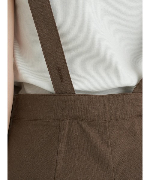 earth music&ecology(アースミュージックアンドエコロジー)の「フレアサロペット *(サロペット/オーバーオール・レディース・ブラック/ブラウン・S/M)」の13枚目の写真