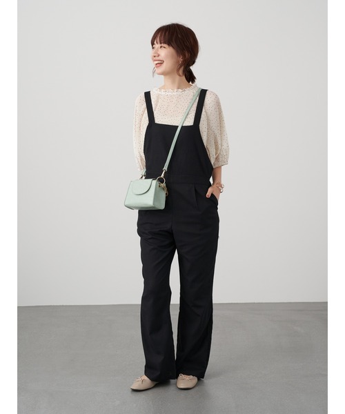 earth music&ecology(アースミュージックアンドエコロジー)の「フレアサロペット *(サロペット/オーバーオール・レディース・ブラック/ブラウン・S/M)」の21枚目の写真