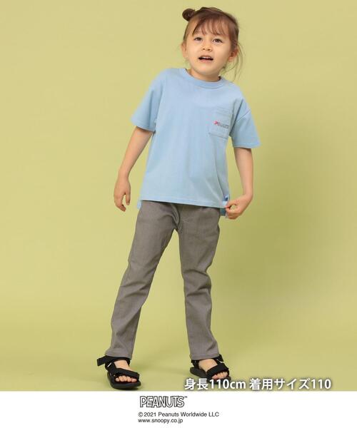coen(コーエン)の「【coen キッズ/ジュニア】クリニクラウン PEANUTS Tシャツ21SS(SNOOPY/スヌーピー)(Tシャツ/カットソー・キッズ・ライトブルー/ホワイト・100/120/130/110)」の5枚目の写真