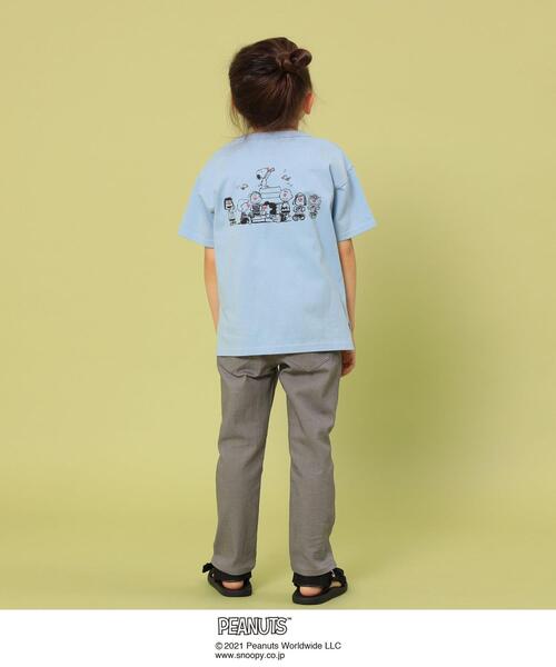 coen(コーエン)の「【coen キッズ/ジュニア】クリニクラウン PEANUTS Tシャツ21SS(SNOOPY/スヌーピー)(Tシャツ/カットソー・キッズ・ライトブルー/ホワイト・100/120/130/110)」の6枚目の写真
