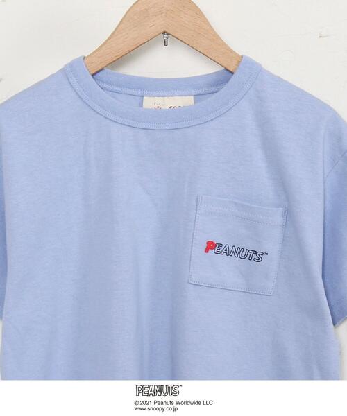 coen(コーエン)の「【coen キッズ/ジュニア】クリニクラウン PEANUTS Tシャツ21SS(SNOOPY/スヌーピー)(Tシャツ/カットソー・キッズ・ライトブルー/ホワイト・100/120/130/110)」の14枚目の写真