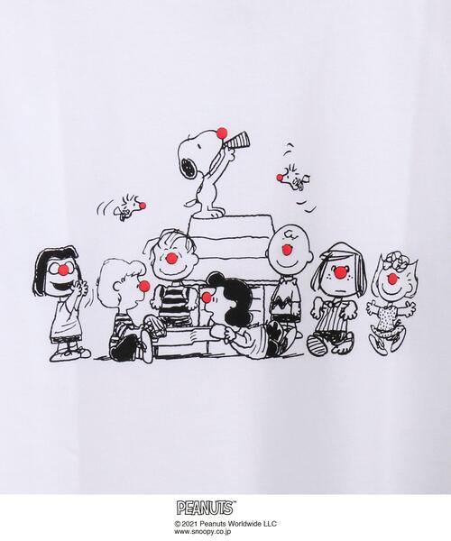 coen(コーエン)の「【coen キッズ/ジュニア】クリニクラウン PEANUTS Tシャツ21SS(SNOOPY/スヌーピー)(Tシャツ/カットソー・キッズ・ライトブルー/ホワイト・100/120/130/110)」の9枚目の写真