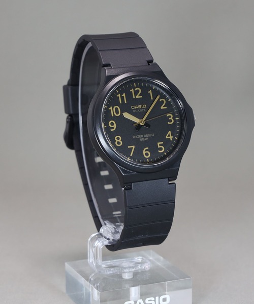CASIO(カシオ)の「CASIO Collection / MW-240-1B2JH(アナログ腕時計・メンズ・ブラック×ゴールド・FREE)」の3枚目の写真