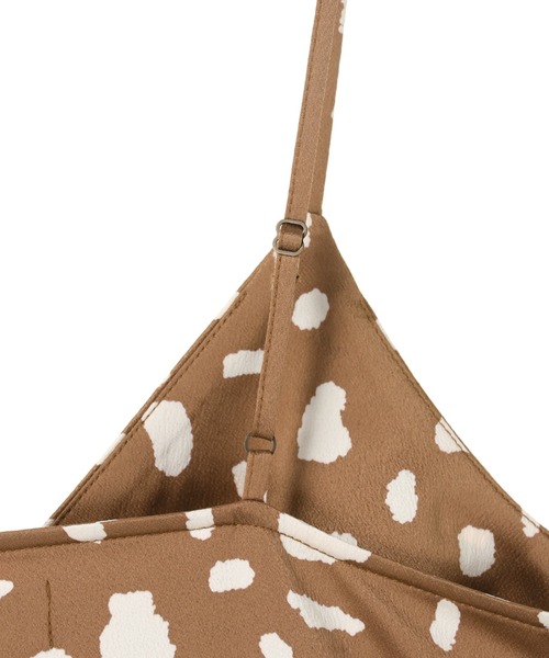 ALEXIA STAM(アリシアスタン)の「Back Ribbon Cow Print Satin Dress/バックリボンカウプリントサテンドレス(ワンピース・レディース・ブラウン・S/M)」の10枚目の写真