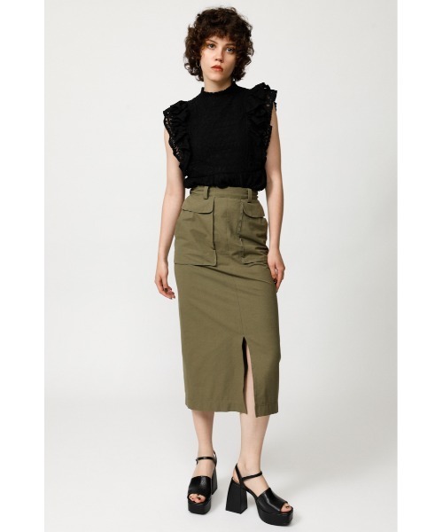 SLY(スライ)の「RUFFLE LACE TOPS ラッフルレース トップス(シャツ/ブラウス・レディース・ブルー/ブラック/バーガンディー/オフホワイト・FREE)」の11枚目の写真