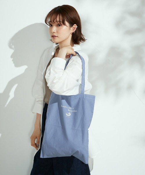ONIGIRI（オニギリ）の「【一部店舗限定】トートバッグ（トートバッグ・レディース・ベージュ/ブルー/グリーン/マスタード・FREE）」の4枚目の写真