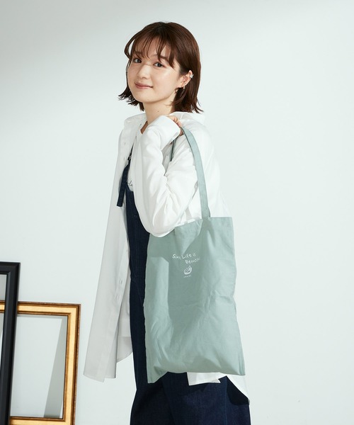 ONIGIRI（オニギリ）の「【一部店舗限定】トートバッグ（トートバッグ・レディース・ベージュ/ブルー/グリーン/マスタード・FREE）」の5枚目の写真