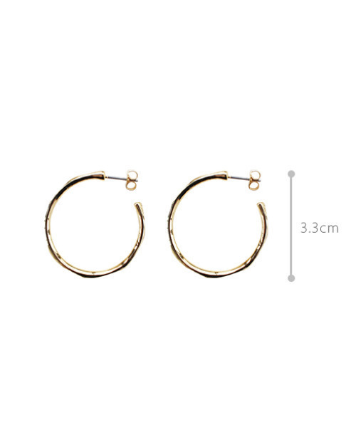 MODE ROBE(モードローブ)の「フープピアス(ピアス(両耳用)・レディース・ゴールド/シルバー・FREE)」の9枚目の写真