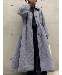 BEARDSLEY | 花襟ギンガムキルトコート(その他アウター)