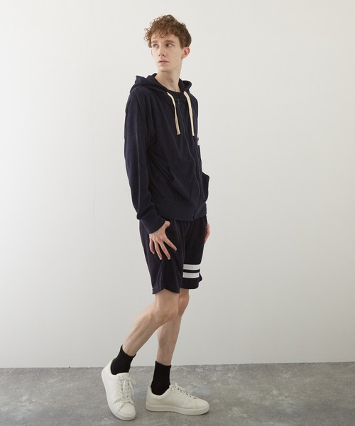 TONE SELECT WEAR(トーンセレクトウェア)の「【TONE BY AS】パイルラインショーツ(BL)(その他パンツ・メンズ・アイボリー/ブラック/チャコールグレー/ベージュ/ネイビー/イエロー系その他/ピンク系その他・MEDIUM/LARGE)」の5枚目の写真
