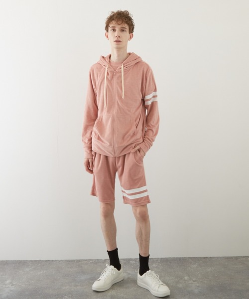 TONE SELECT WEAR(トーンセレクトウェア)の「【TONE BY AS】パイルラインショーツ(BL)(その他パンツ・メンズ・アイボリー/ブラック/チャコールグレー/ベージュ/ネイビー/イエロー系その他/ピンク系その他・MEDIUM/LARGE)」の7枚目の写真