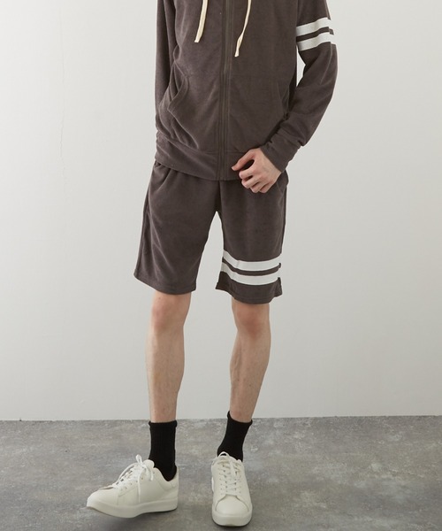 TONE SELECT WEAR(トーンセレクトウェア)の「【TONE BY AS】パイルラインショーツ(BL)(その他パンツ・メンズ・アイボリー/ブラック/チャコールグレー/ベージュ/ネイビー/イエロー系その他/ピンク系その他・MEDIUM/LARGE)」の11枚目の写真