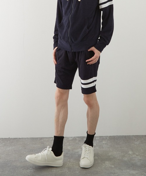 TONE SELECT WEAR(トーンセレクトウェア)の「【TONE BY AS】パイルラインショーツ(BL)(その他パンツ・メンズ・アイボリー/ブラック/チャコールグレー/ベージュ/ネイビー/イエロー系その他/ピンク系その他・MEDIUM/LARGE)」の9枚目の写真