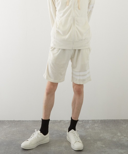 TONE SELECT WEAR(トーンセレクトウェア)の「【TONE BY AS】パイルラインショーツ(BL)(その他パンツ・メンズ・アイボリー/ブラック/チャコールグレー/ベージュ/ネイビー/イエロー系その他/ピンク系その他・MEDIUM/LARGE)」の15枚目の写真