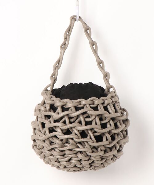 ALIENINA（アリエニーナ）の「【ALIENINA/アリエニーナ】ハンドバッグ　ハンドメイド　コットン　ロープバッグ（ハンドバッグ・レディース・ホワイト/ブラック/ベージュ/ライトブラウン・FREE）」の11枚目の写真