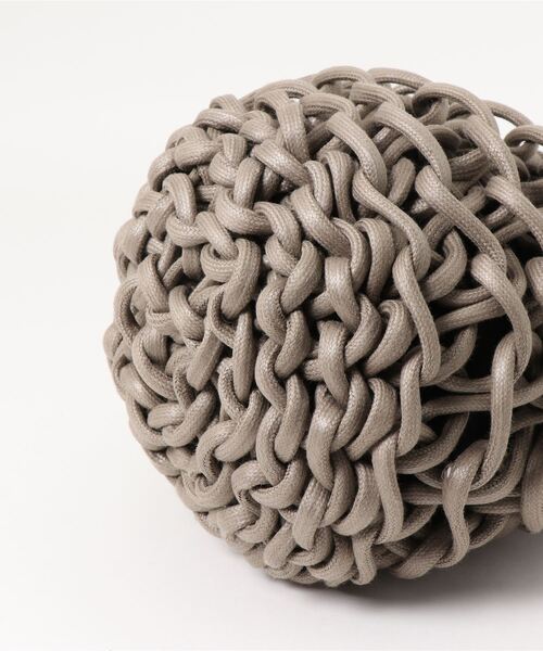 ALIENINA（アリエニーナ）の「【ALIENINA/アリエニーナ】ハンドバッグ　ハンドメイド　コットン　ロープバッグ（ハンドバッグ・レディース・ホワイト/ブラック/ベージュ/ライトブラウン・FREE）」の8枚目の写真