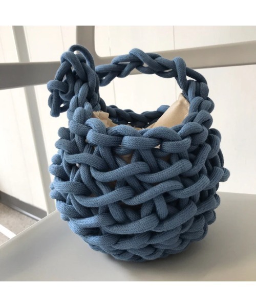 ALIENINA（アリエニーナ）の「【ALIENINA/アリエニーナ】ハンドバッグ　ハンドメイド　コットン　ロープバッグ（ハンドバッグ・レディース・ホワイト/ブラック/ベージュ/ライトブラウン・FREE）」の21枚目の写真