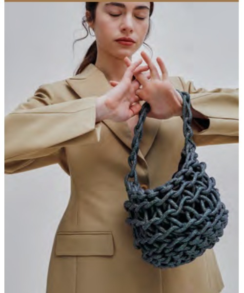 ALIENINA（アリエニーナ）の「【ALIENINA/アリエニーナ】ハンドバッグ　ハンドメイド　コットン　ロープバッグ（ハンドバッグ・レディース・ホワイト/ブラック/ベージュ/ライトブラウン・FREE）」の22枚目の写真