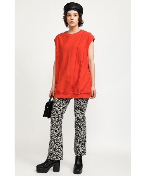 SLY（スライ）の「FINE COLE FLARE PT フレア パンツ（スラックス・レディース・アイボリー/ライトブルー/ホワイト系その他2・1/2/0）」の3枚目の写真