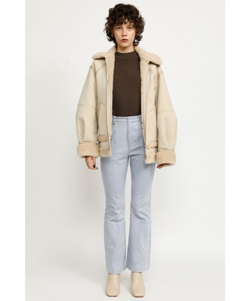 SLY（スライ）の「FINE COLE FLARE PT フレア パンツ（スラックス・レディース・アイボリー/ライトブルー/ホワイト系その他2・1/2/0）」の10枚目の写真