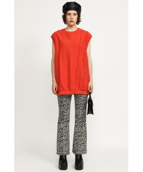 SLY（スライ）の「FINE COLE FLARE PT フレア パンツ（スラックス・レディース・アイボリー/ライトブルー/ホワイト系その他2・1/2/0）」の5枚目の写真