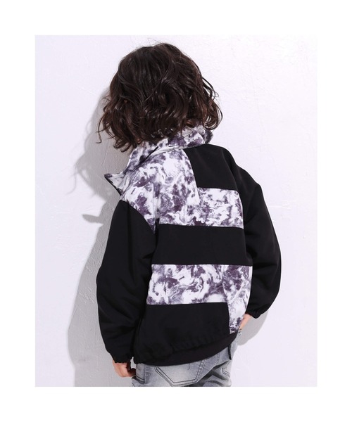 WASK（ワスク）の「WASK/ムラ柄 切り替え ジャケット (100~160cm)（ブルゾン・キッズ・ブラック・140/130/110/120/160/100/150）」の8枚目の写真