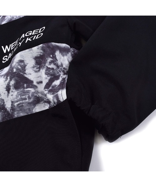 WASK（ワスク）の「WASK/ムラ柄 切り替え ジャケット (100~160cm)（ブルゾン・キッズ・ブラック・140/130/110/120/160/100/150）」の11枚目の写真