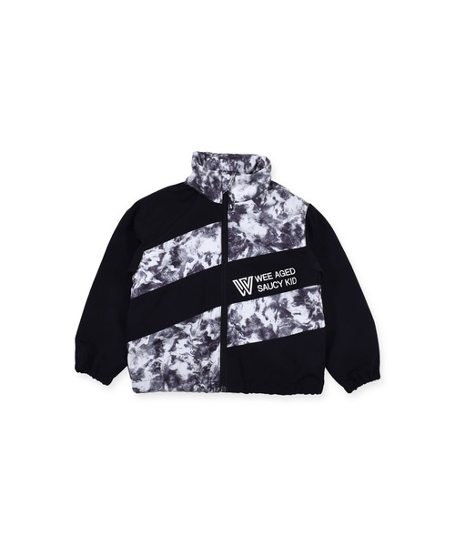 WASK（ワスク）の「WASK/ムラ柄 切り替え ジャケット (100~160cm)（ブルゾン・キッズ・ブラック・140/130/110/120/160/100/150）」の7枚目の写真