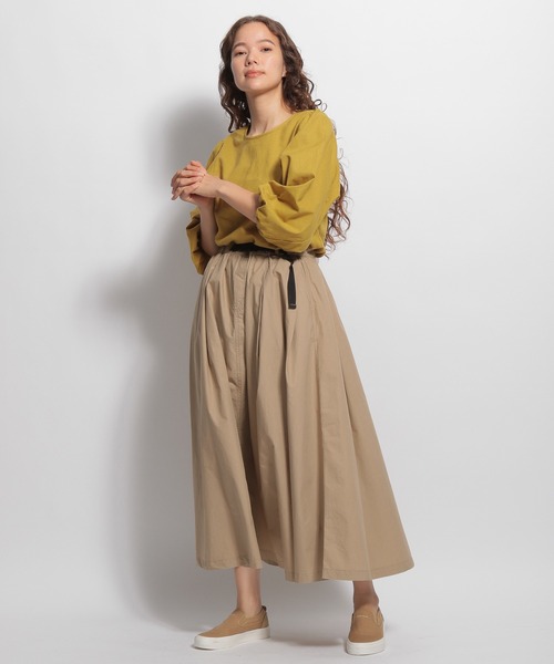 niko and...（ニコアンド）の「ボリュ袖ブラウス（シャツ/ブラウス・レディース・マスタード/アイボリー/カーキ/ブルー・MEDIUM/LARGE）」の15枚目の写真