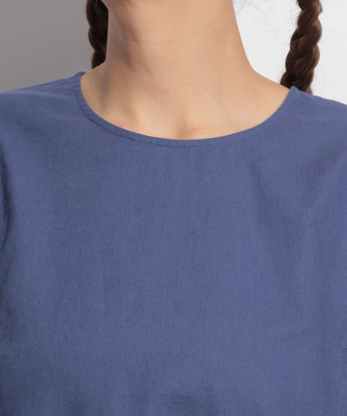 niko and...（ニコアンド）の「ボリュ袖ブラウス（シャツ/ブラウス・レディース・マスタード/アイボリー/カーキ/ブルー・MEDIUM/LARGE）」の8枚目の写真