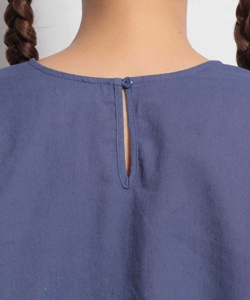 niko and...（ニコアンド）の「ボリュ袖ブラウス（シャツ/ブラウス・レディース・マスタード/アイボリー/カーキ/ブルー・MEDIUM/LARGE）」の10枚目の写真