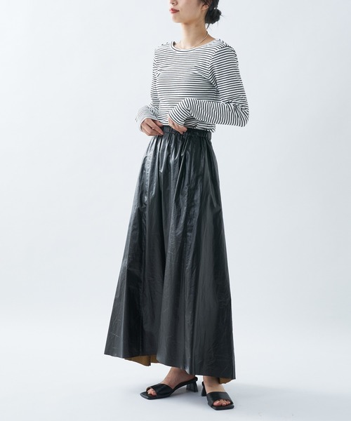 UNSPARE（アンスペア）の「【UNSPARE/アンスペア】パット付ロンT/WEB・一部店舗限定（Tシャツ/カットソー・レディース・アイボリー/ブラック/ブラック系その他・FREE）」の19枚目の写真