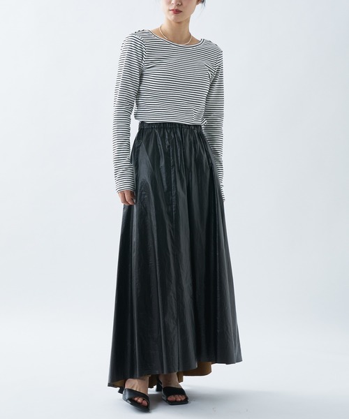 UNSPARE（アンスペア）の「【UNSPARE/アンスペア】パット付ロンT/WEB・一部店舗限定（Tシャツ/カットソー・レディース・アイボリー/ブラック/ブラック系その他・FREE）」の7枚目の写真