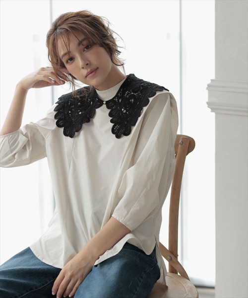 DONOBAN（ドノバン）の「レースつけ襟（付け襟・レディース・ブラック・F）」の13枚目の写真