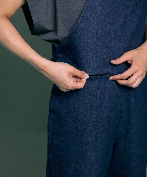 Uiscel（ユイセル）の「Uiscel　撥水デニムサロペット（サロペット/オーバーオール・レディース・ワンウォッシュ・ONE）」の9枚目の写真