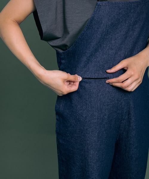 Uiscel（ユイセル）の「Uiscel　撥水デニムサロペット（サロペット/オーバーオール・レディース・ワンウォッシュ・ONE）」の5枚目の写真