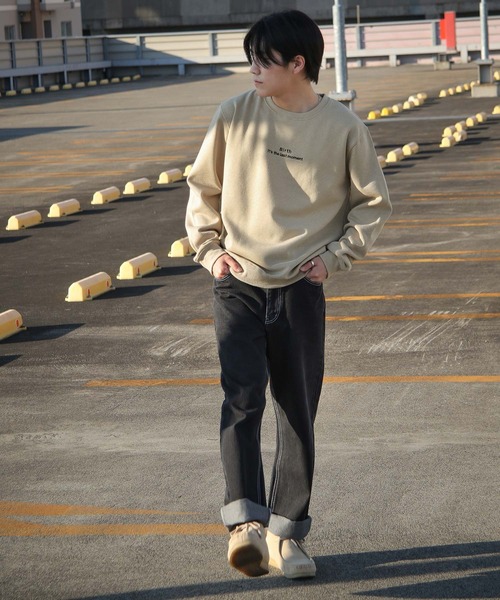 ZIP FIVE（ジップファイブ）の「【ZIP FIVE】【肉厚】アソートスウェットレギュラーサイズトレーナー　クマ刺繍　無地（スウェット・レディース・ホワイト/ブラック/ネイビー/ブラウン/グレー/カーキ/ブルー/オートミール/グレイッシュベージュ/ホワイト系/ホワイト系1/ブラック系/ブラック系1/アイボリー系/グレー系/カーキ系/ブルー系/ネイビー系/ベージュ系/ブラウン系/アイボリー系1/グレー系1/カーキ系1/ブルー系1/ネイビー系1/ベージュ系1/ブラウン系1・MEDIUM/LARGE/X-LARGE）」の15枚目の写真