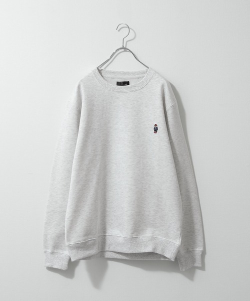 ZIP FIVE（ジップファイブ）の「【ZIP FIVE】【肉厚】アソートスウェットレギュラーサイズトレーナー　クマ刺繍　無地（スウェット・レディース・ホワイト/ブラック/ネイビー/ブラウン/グレー/カーキ/ブルー/オートミール/グレイッシュベージュ/ホワイト系/ホワイト系1/ブラック系/ブラック系1/アイボリー系/グレー系/カーキ系/ブルー系/ネイビー系/ベージュ系/ブラウン系/アイボリー系1/グレー系1/カーキ系1/ブルー系1/ネイビー系1/ベージュ系1/ブラウン系1・MEDIUM/LARGE/X-LARGE）」の18枚目の写真